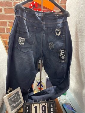 Akademiks Patchwork Jeans Mens